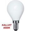 Kallvit Klotlampa Filament Opal LED 4,7W 470lm E14