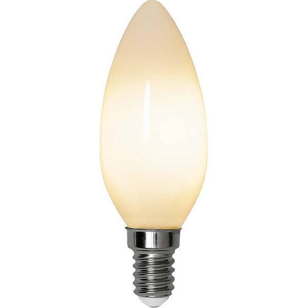 Dimbar Kronljuslampa Filament Opal LED 4,0W 380lm E14 3-step dimming