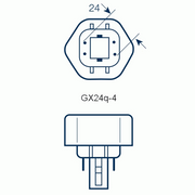 Osram Dulux T/E 4-stift GX24q-4 Kompaktlysrör