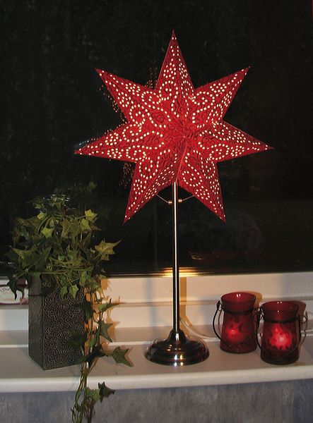 Julstjärna Antique mini på fot
