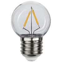 Klotlampa Filament LED 1,3W 130lm E27 Polykarbonat