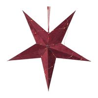 Julstjärna Velvet Röd 60cm