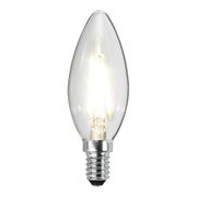 Kallvit Kronljuslampa Filament LED 2,3W 270lm E14