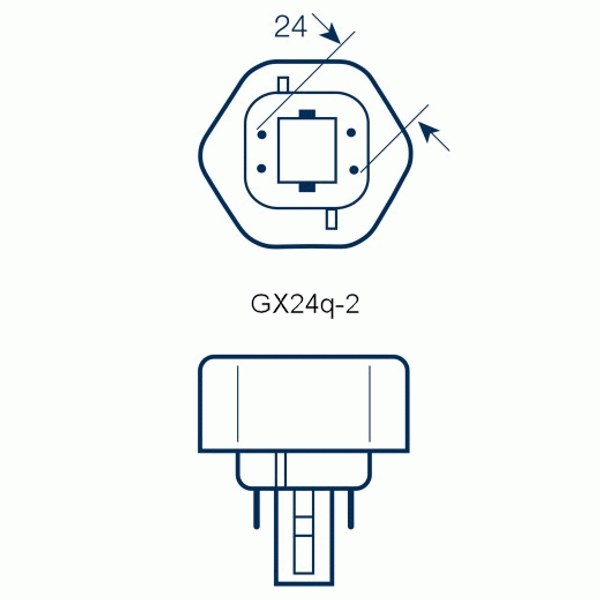 Osram Dulux T/E 4-stift GX24q-2 Kompaktlysrör