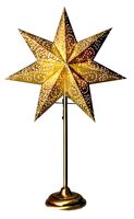 Julstjärna Antique mini på fot guld