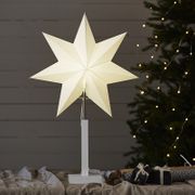 Julstjärna Karo På Fot Vit 70cm