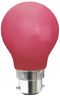 LED lampa normal 0,8W B22 Röd