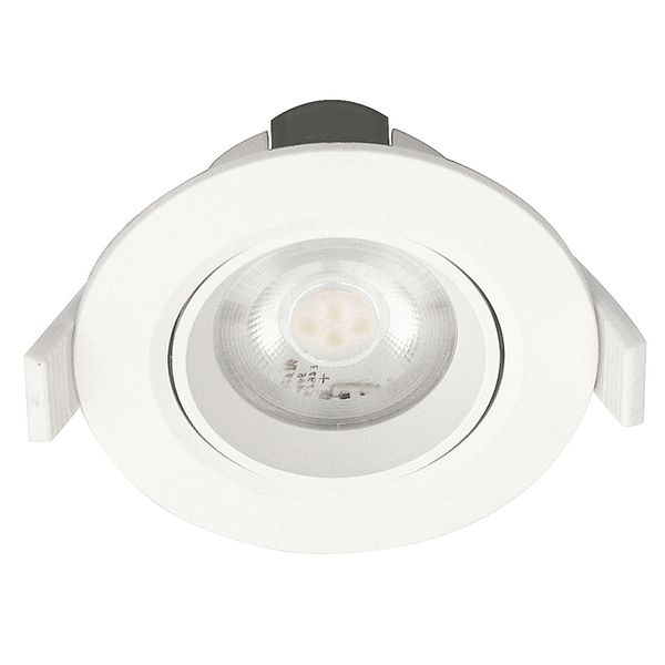 Dimbar LED Downlight 230V 6,5W IP44 Vit