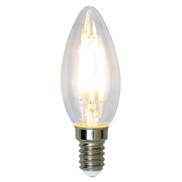 Dimbar Kronljuslampa Filament LED 420lm E14