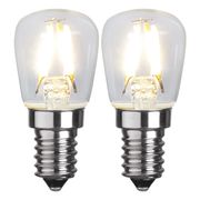 Päronlampa Filament LED 1,3W 90lm E14, 2-pack