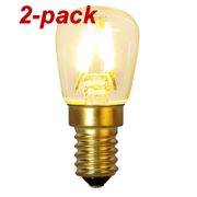 Päronlampa Soft Glow LED 1,3W E14, 2-pack