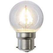 Klotlampa Filament LED 1,4W 120lm B22 Polykarbonat