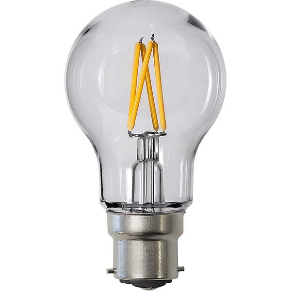 Normallampa Filament LED 2,4W 240lm B22 Polykarbonat