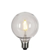 Globlampa Ø95 Filament LED 0,6W 80lm E27 Polykarbonat