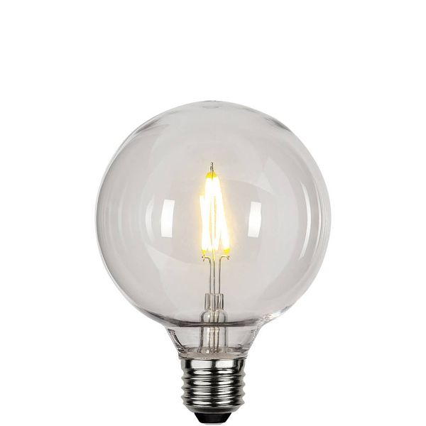 Globlampa Ø95 Filament LED 0,6W 80lm E27 Polykarbonat