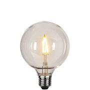 Globlampa Ø95 Filament Soft Glow LED 1,0W 90lm E27 Polykarbonat