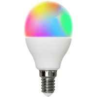 Smart Hem LED Klot E14 4.9W 470lm RGB+Ställbar färgtemp CCT