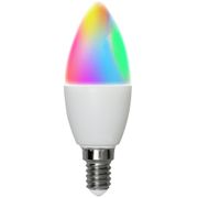 Smart Hem LED Kronljus E14 5W 470lm RGB+Ställbar färgtemp CCT