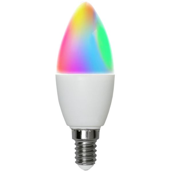 Smart Hem LED Kronljus E14 5W 470lm RGB+Ställbar färgtemp CCT