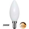 Dimbar Kronljuslampa Filament Opal LED 5,0W 470lm E14