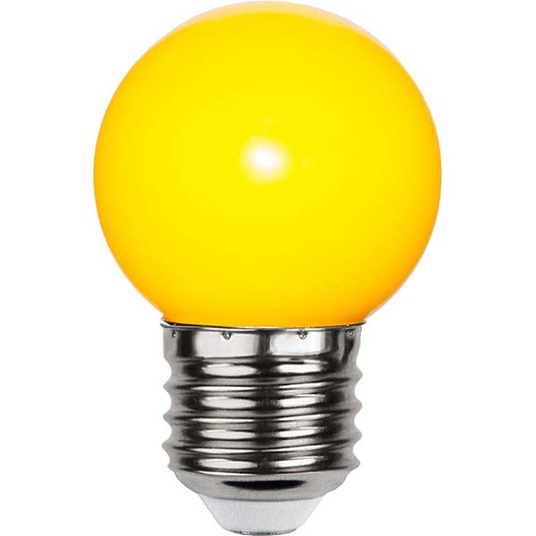 LED Lampa Klot Polykarbonat  1,0W E27 Färgade