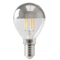 Klotlampa Toppförspeglad Silver E14 LED 4W Dimbar
