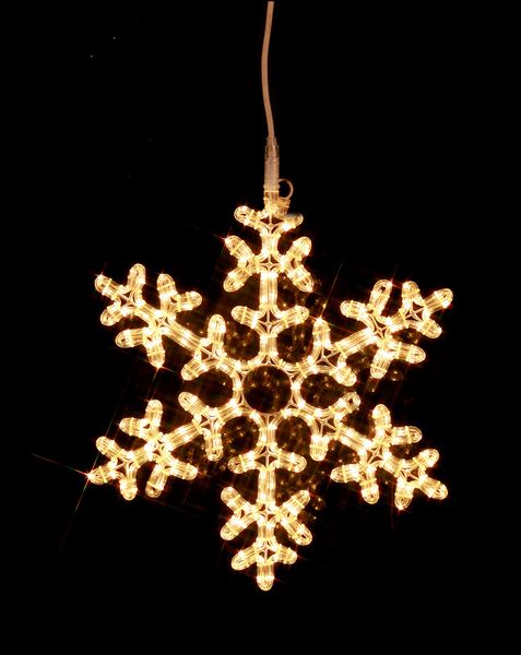 Snowflake ljusslang varmvit 50 cm
