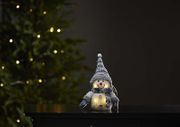 Juldekoration Joylight Grå Snögubbe 25cm