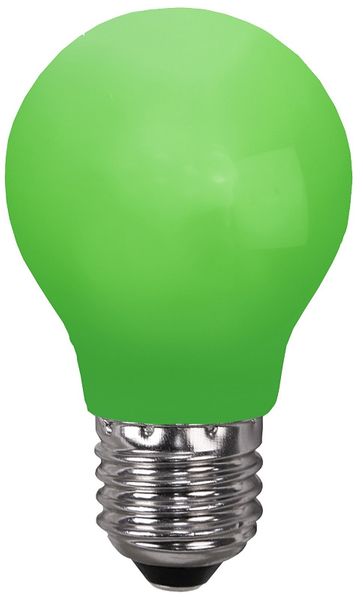 LED lampa normal 0,8W E27 Grön