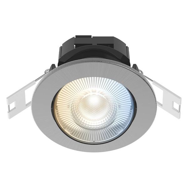 Smart Hem LED Downlight Ställbar färgtemp CCT Borstad metall