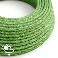 Textilkabel Bomull Grön 2x1.00 mm² IP65 | Creative Cables