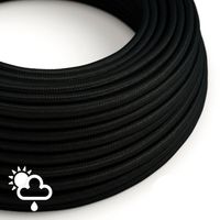 Textilkabel Rayon Svart 2x1.00 mm² IP65 | Creative Cables