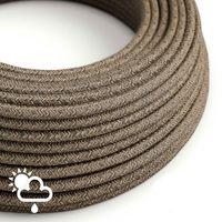 Textilkabel Linen Brun 2x1.00 mm² IP65 | Creative Cables