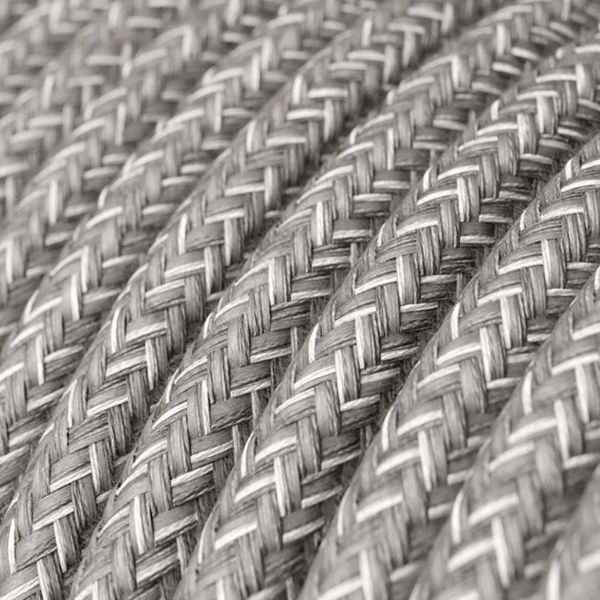 Textilkabel Linne Grå 2x1.00 mm² IP65 | Linen | Creative Cables