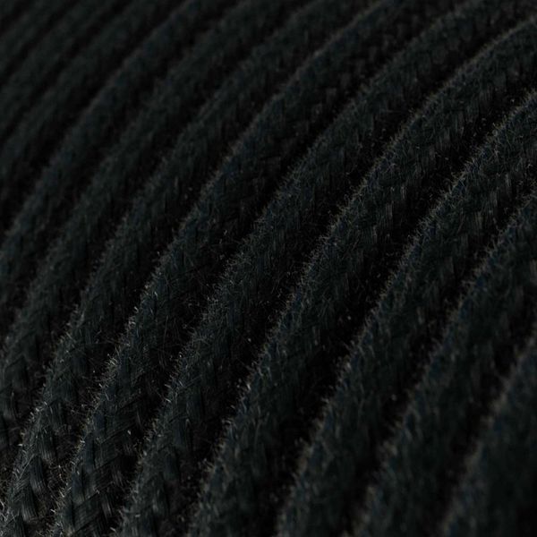Textilkabel Bomull Svart 2x0.75 mm² | Creative Cables