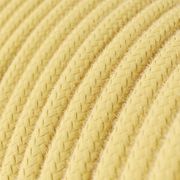 Textilkabel Bomull Ljusgul 2x0.75 mm² | Creative Cables
