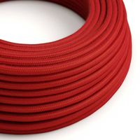 Textilkabel Bomull Röd 2x0.75 mm² | Creative Cables