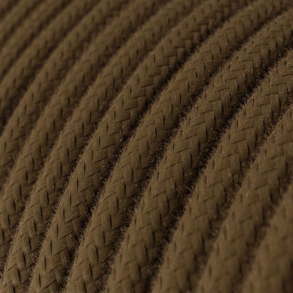 Textilkabel Bomull Brun 2x0.75 mm² | Creative Cables