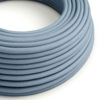 Textilkabel Bomull Ljusblå 2x0.75 mm² | Creative Cables