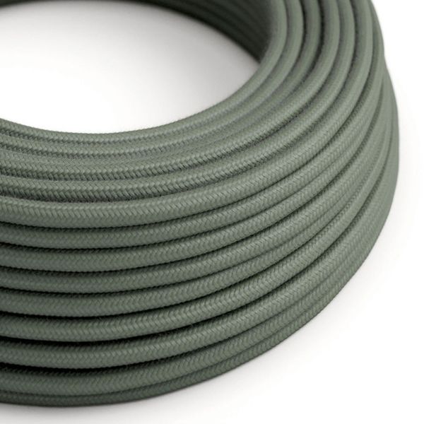 Textilkabel Bomull Olivgrön 3x0.75 mm² | Creative Cables