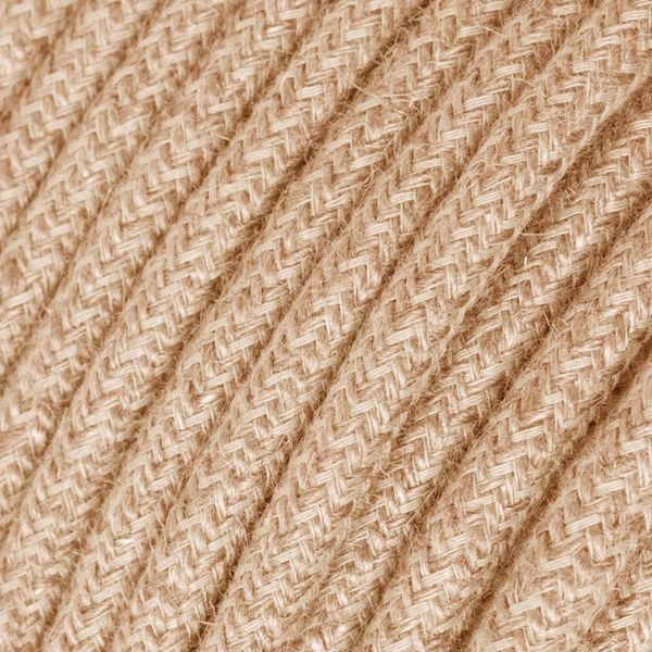 Textilkabel Jute Beige 2x0.75 mm² | Creative Cables Återförsäljare