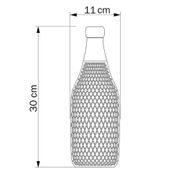 Lampskärm Bur Flaskformad Magnum Svart  | Creative Cables