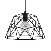Lampskärm XL Cage Metall E27 Svart | Creative Cables Återförsäljare