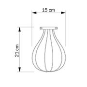 Lampskärm Bur Drop Vit | Creative Cables