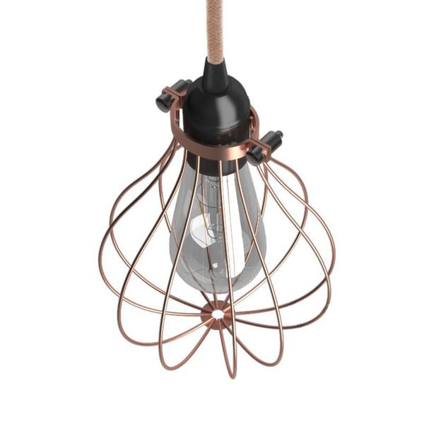 Lampskärm Bur Drop Koppar | Creative Cables Återförsäljare