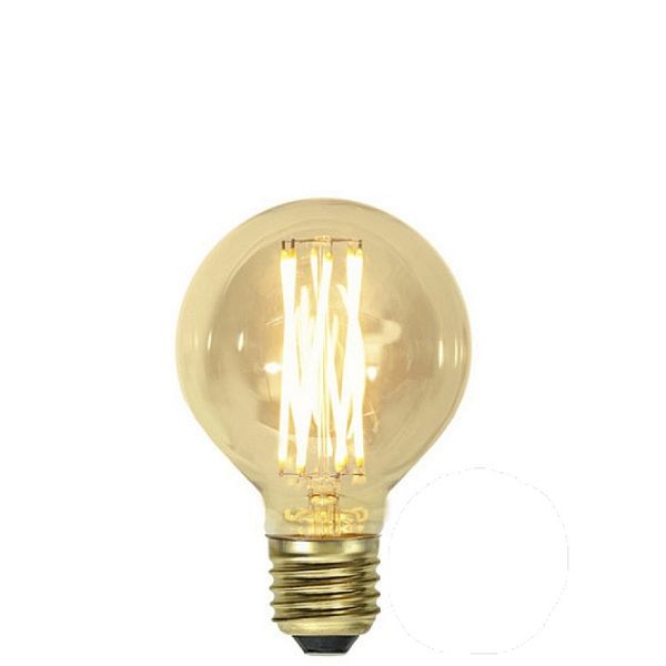 Dimbar Globlampa Ø80 Vintage Gold LED 3,7W 240lm E27
