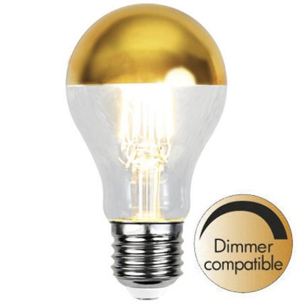 Dimbar Toppförspeglad Normal Guld LED 4,0W 350lm E27