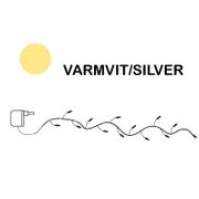 Dew Drops String utomhus 200 LED Varmvit/Silver med trafo