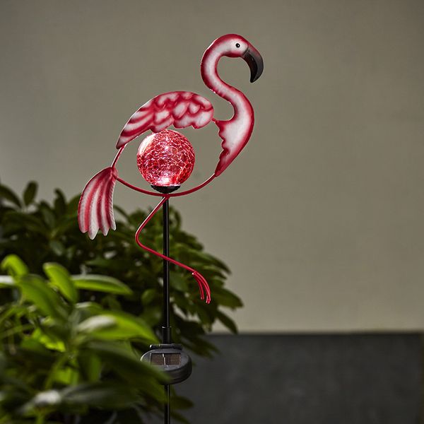Solcellsdekoration Flamingo
