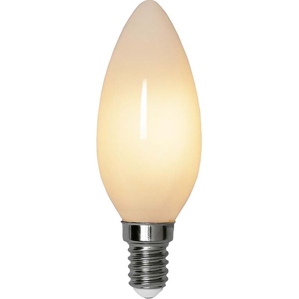 Dimbar Kronljuslampa Filament Opal LED 4,0W 380lm E14 3-step dimming